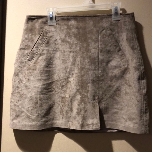 Blank NYC Dresses & Skirts - Blank NYC tan soft faux suede mini skirt